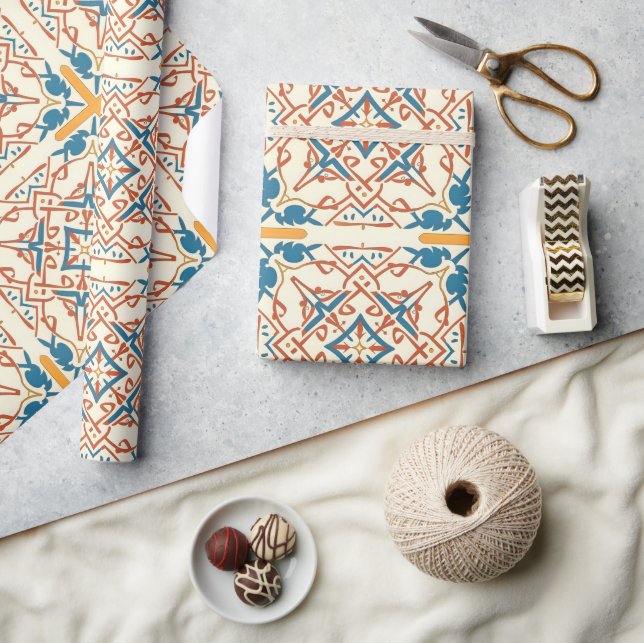 Andalusian-Moroccan mosaics Wrapping Paper (Crafts)