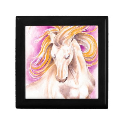 Andalusian Palomino purple watercolor Gift Box