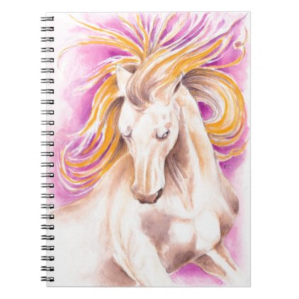 Andalusian Palomino purple watercolor Notebook