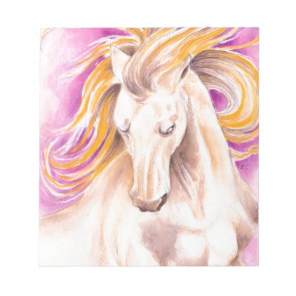 Andalusian Palomino purple watercolor Notepad