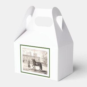 Andalusian PRE Horse – Vintage Spanish Engraving Favor Boxes