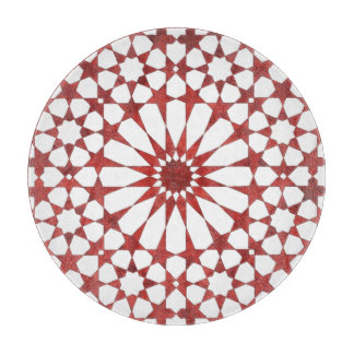 Andalusian red mosaic ALHAMBRA Cutting Board