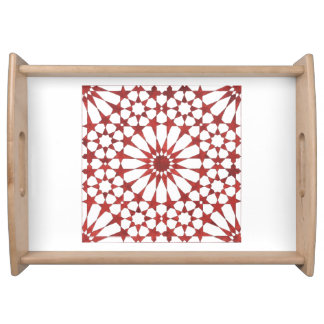 Andalusian red mosaic ALHAMBRA Serving Tray