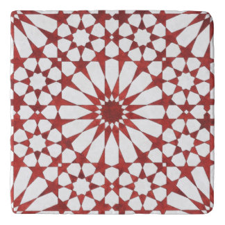 Andalusian red mosaic ALHAMBRA Trivet