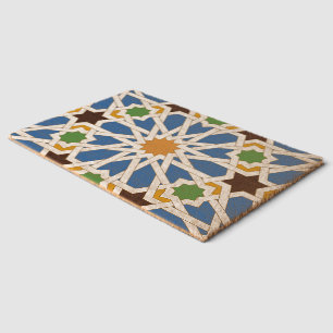 Andalusian Tiles 10 (Real Alcazar, Seville) Fiber Doormat