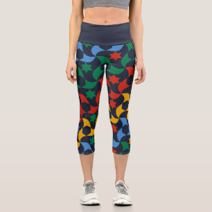 Andalusian Tiles 12 (Alhambra Palace, Granada) Capri Leggings