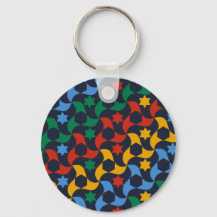 Andalusian Tiles 12 (Alhambra Palace, Granada) Keychain