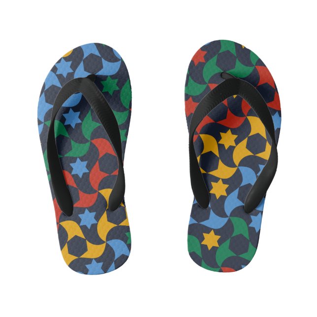 Andalusian Tiles 12 (Alhambra Palace, Granada) Kid's Flip Flops (Footbed)