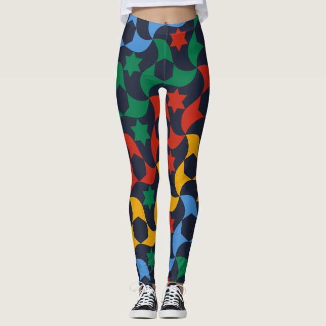 Andalusian Tiles 12 (Alhambra Palace, Granada) Leggings (Front)