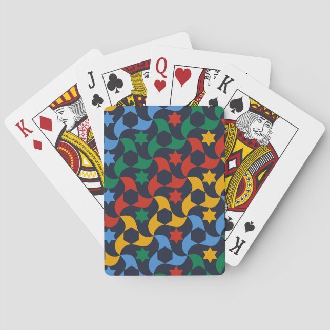 Andalusian Tiles 12 (Alhambra Palace, Granada) Poker Cards (Back)
