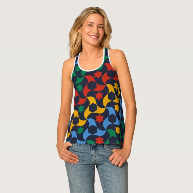 Andalusian Tiles 12 (Alhambra Palace, Granada) Tank Top (Front Full)