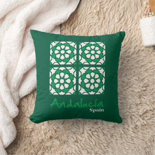Andalusian Tiles 2 Throw Pillow