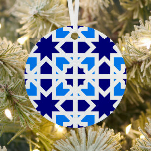 Andalusian Tiles 6 Metal Ornament