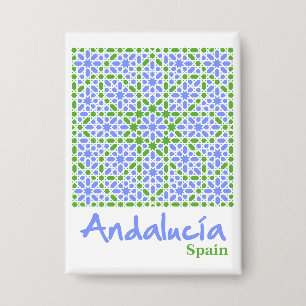 Andalusian Tiles 7 Button