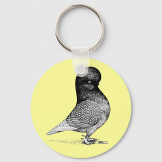 Andalusian Tumbler Pigeon Keychain