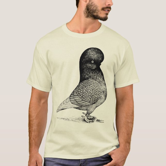 Andalusian Tumbler Pigeon T-Shirt (Front)