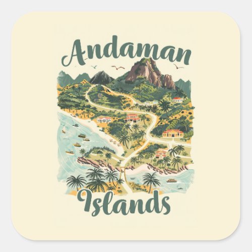 Andaman Islands Square Sticker