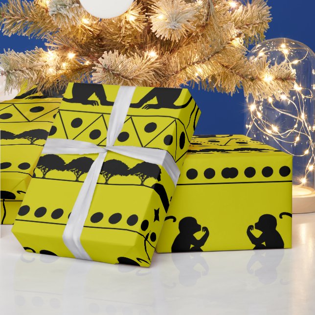 Andean Amazon Gift Wrap – Ecuadorian Tribal Patter (Holidays)