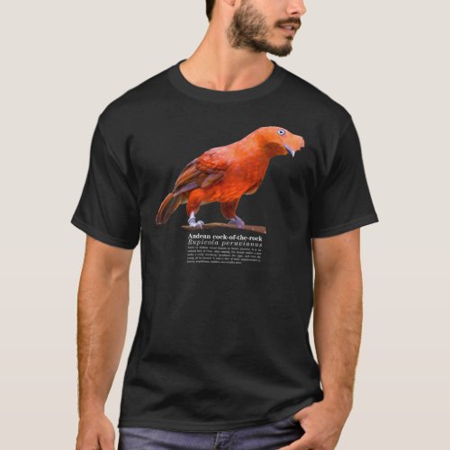 Andean cock_of_the_rock bird on the rocks Classic  T_Shirt