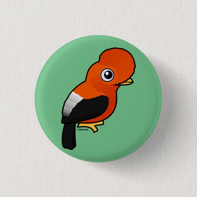 Andean Cock-of-the-rock Button (Front)