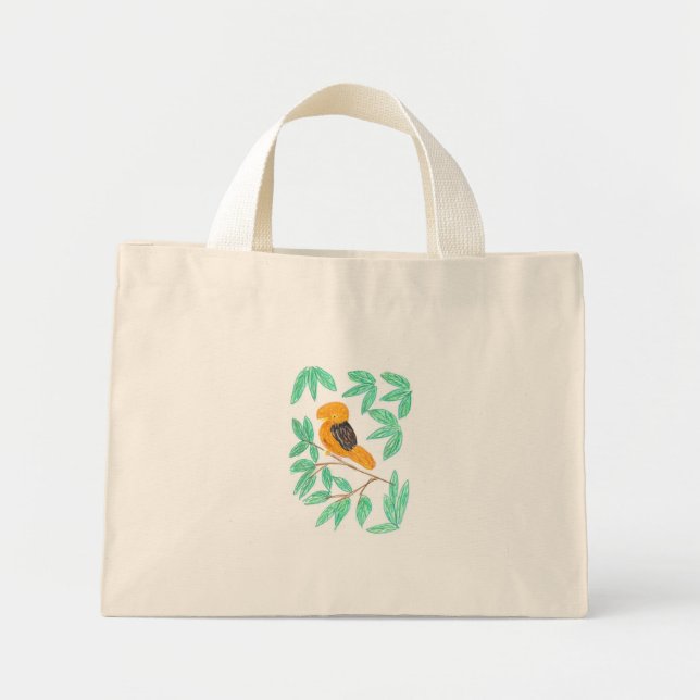 Andean CockOfTheRock (Rupicola peruvianus) Mini Tote Bag (Front)