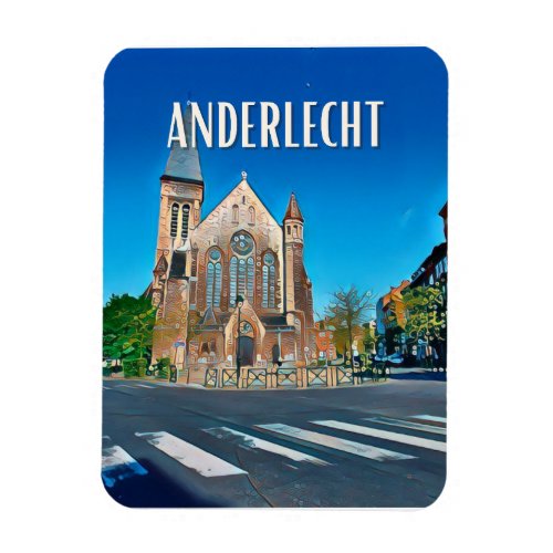 Anderlecht Belgique Photo Vintage  Magnet