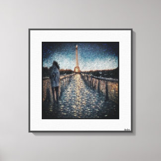 Anders Artistry* A walk In Paris Canvas Print