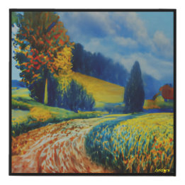 Anders Artistry* Fall Season Country Roads*  Faux Canvas Print