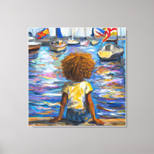Anders Artistry*Sitting On The Dock Of The Bay* Canvas Print (Front)