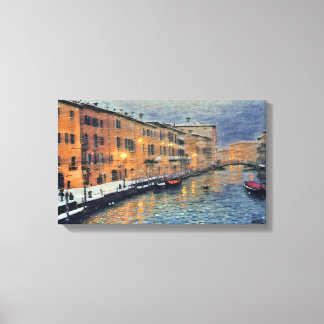 Anders Artistry* Snowfall in Venice2* Canvas Print
