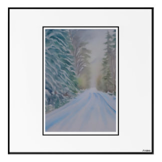 Anders Artistry* Snowy Mountain Road* Acrylic Print