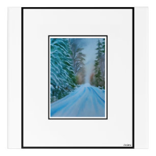 Anders Artistry* Snowy Mountain Road* Acrylic Print