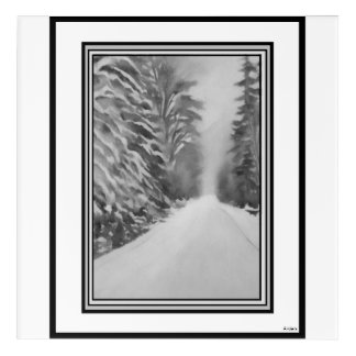  Anders Artistry* Snowy Mountain Road* Acrylic Print