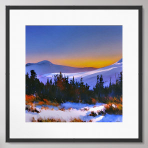 Anders Artistry"Sunrise in the Colorado Mountains" Framed Art