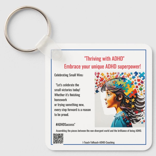 Anders Osborne Ph.D. Postive Coaching  Keychain (Front)