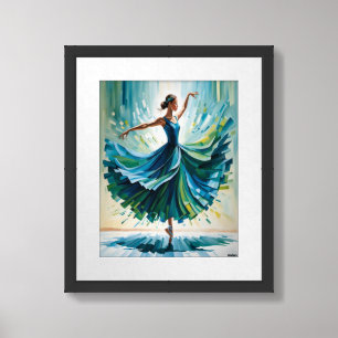 AndersArtistry *Ballerina In Green Framed Art