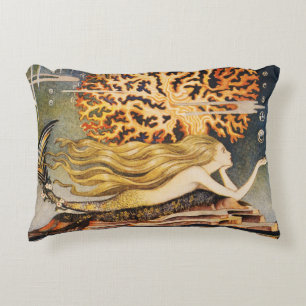 Andersen: Little Mermaid Drawing Accent Pillow