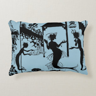 Andersen: Little Mermaid Silhouette Decorative Pillow
