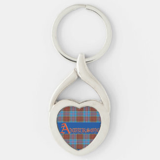 Anderson "A"  w/ Anderson Tartan  Keychain