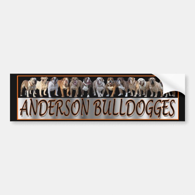Anderson Bulldogge Bumper Sticker (Front)