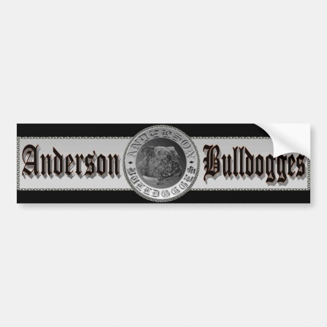 Anderson Bulldogges Bumper Sticker (Front)