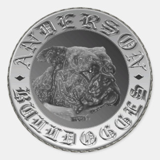 Anderson Bulldogges Sticker/Decal Classic Round Sticker