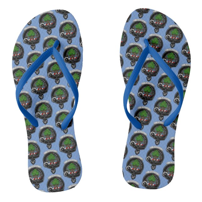 Anderson Clan Badge Crazy Flip Flops (Footbed)