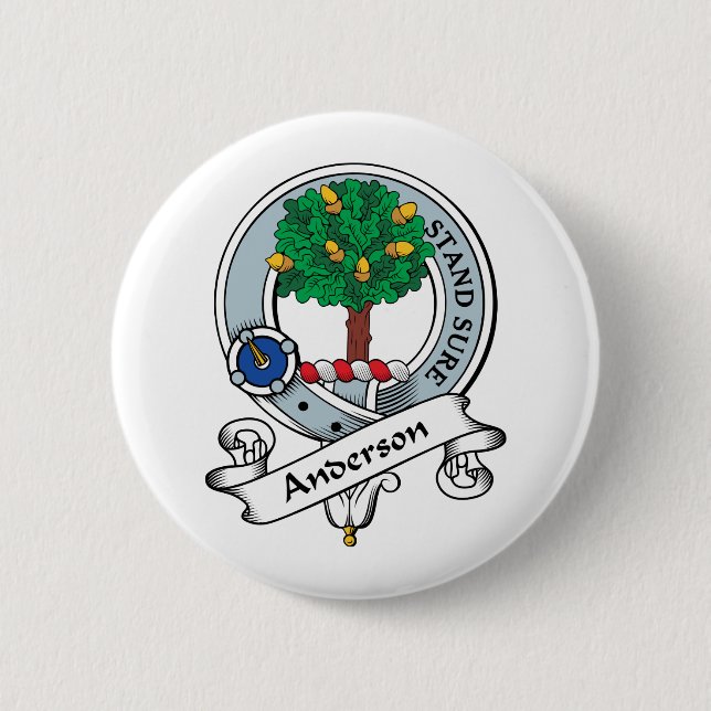 Anderson Clan Badge Pinback Button (Front)