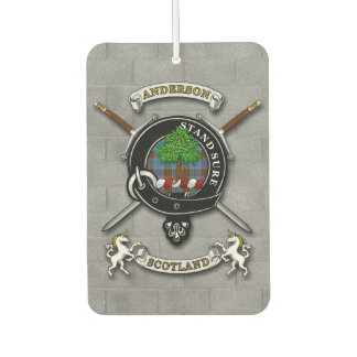 Anderson Clan Badge & Swords Air Freshener