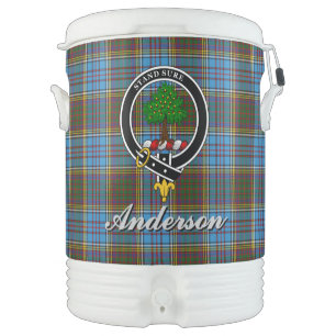 Anderson Clan Badge & Tartan Beverage Cooler