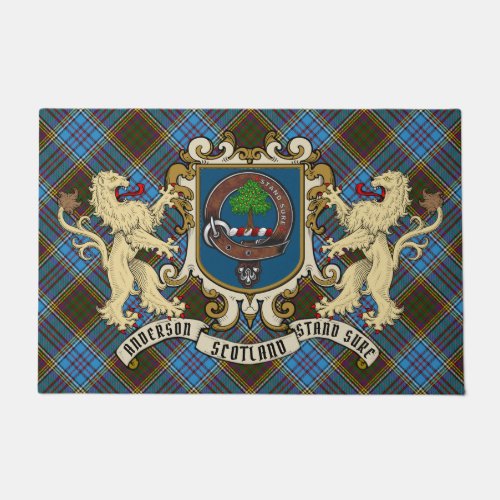 Anderson Clan Badge  Tartan  Doormat