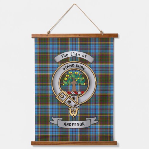 Anderson Clan Badge  Tartan    Hanging Tapestry