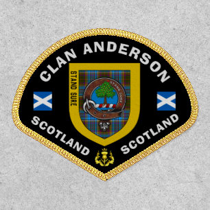 Anderson Clan Badge & Tartan Shoulder Patch