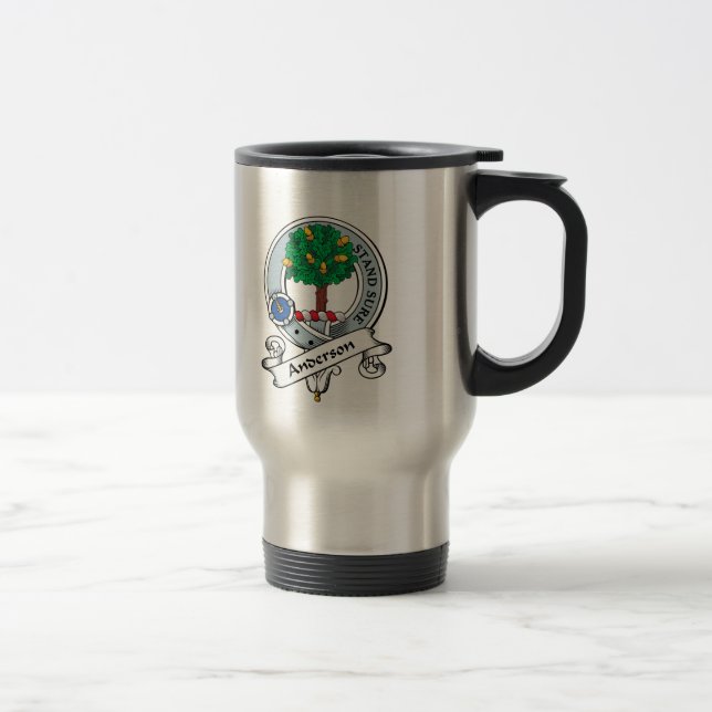 Anderson Clan Badge Travel Mug (Right)